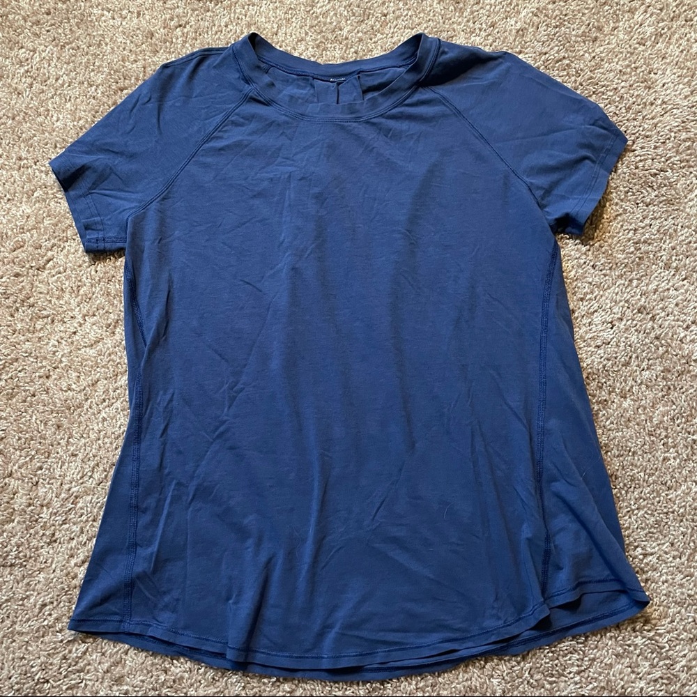 Navy Lululemon Anahatasana Short Sleeve